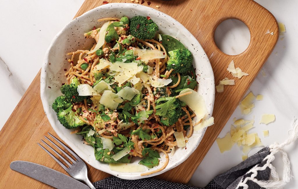 Pasta with chilli tuna and greens Pasta with chilli tuna and greens