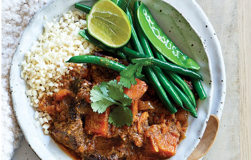 Slow-cooked beef and kumara Massaman curry