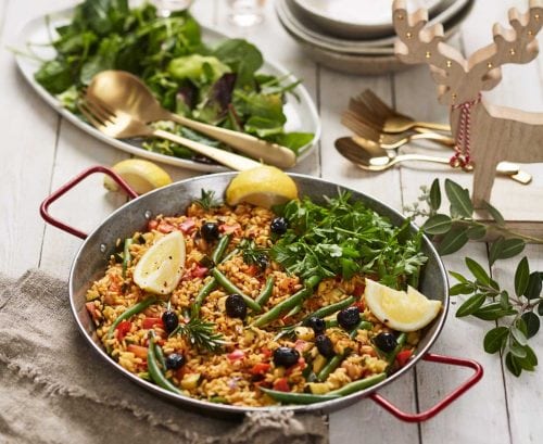 vegetarian paella