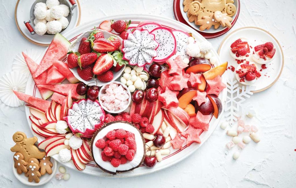 Berry sweet dessert platter