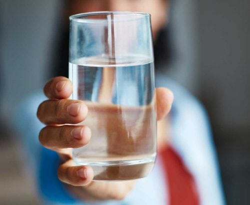 Glass of water