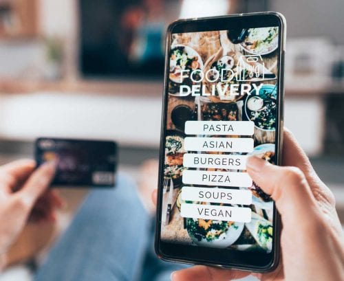 ordering food online