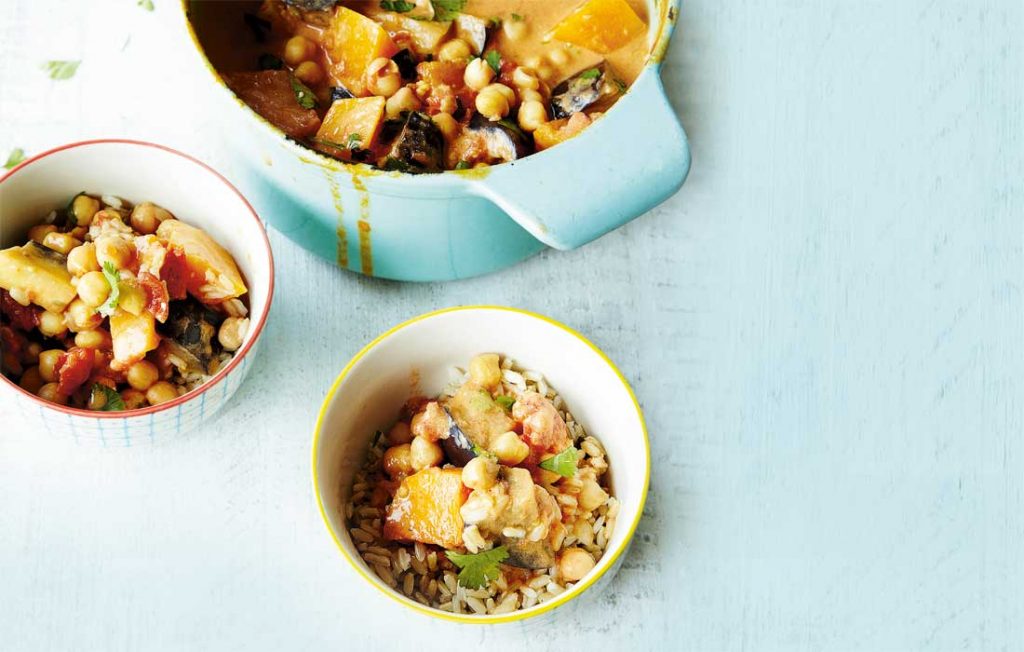 Coconut Thai curry with chickpeas