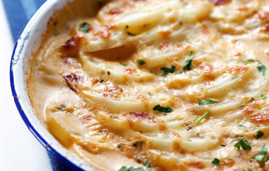 Healthier dauphinoise potatoes