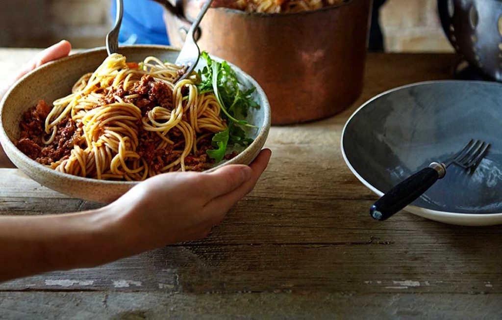Family spaghetti bolognese