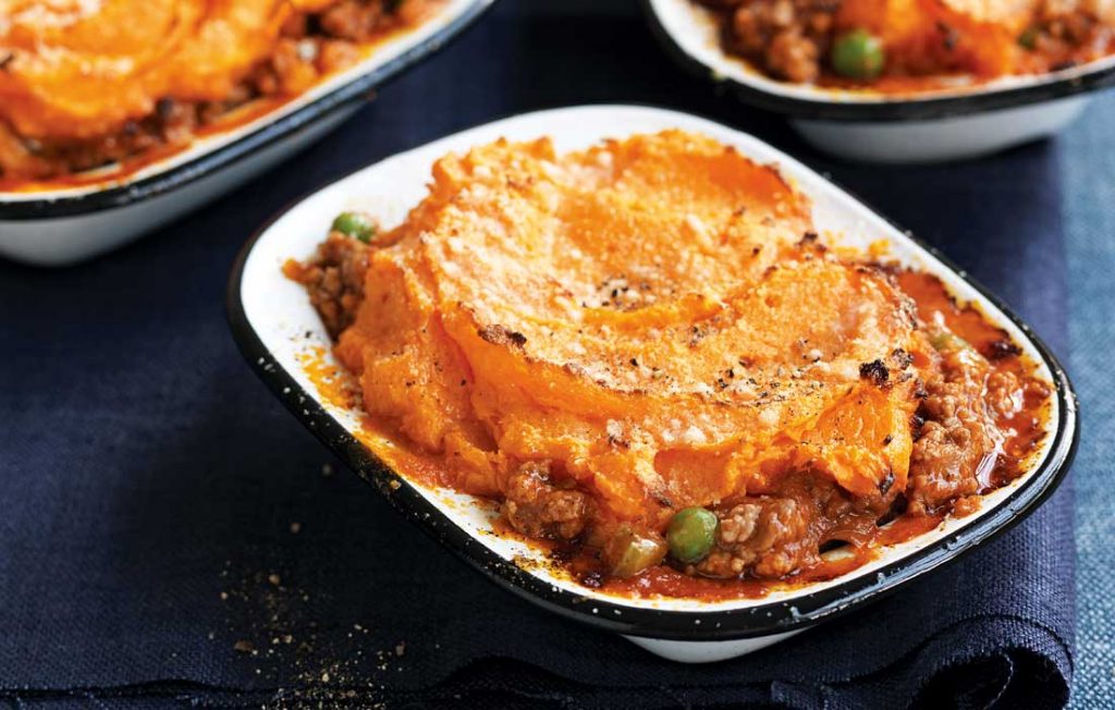 Shepherd’s pie with swede and carrot mash Shepherd’s pie with swede and carrot mash