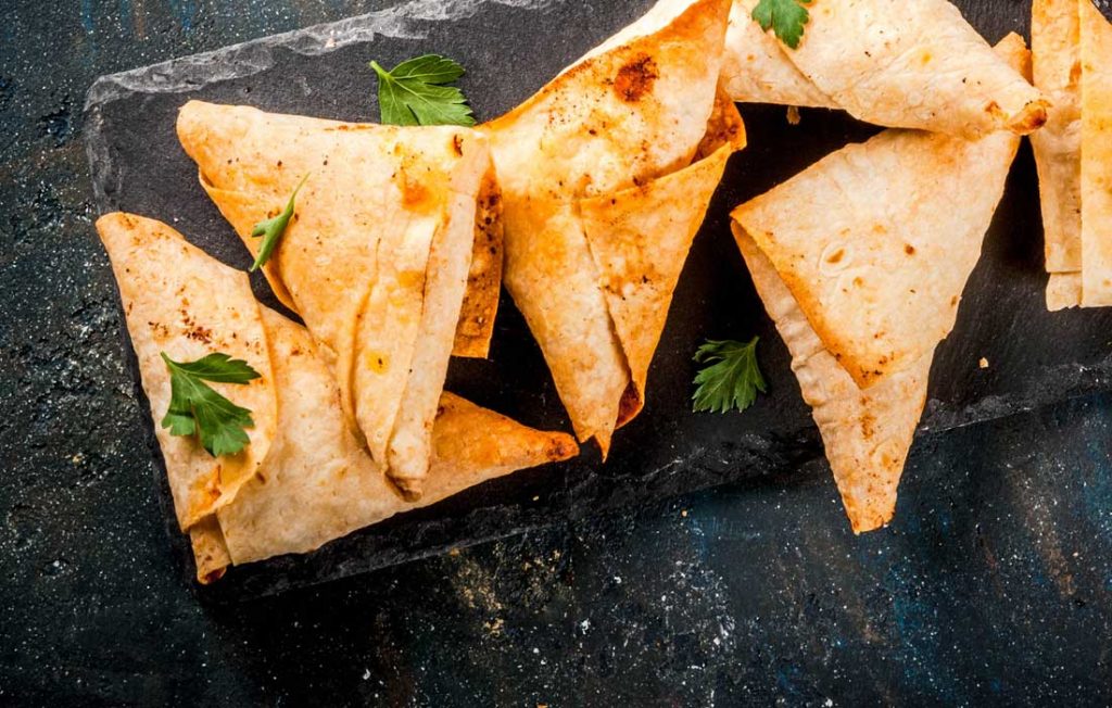 Tortilla wrap samosas