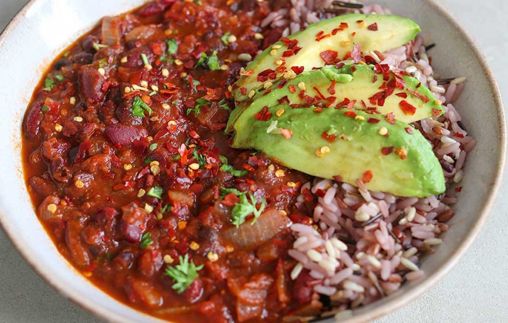 Vegan double bean chilli