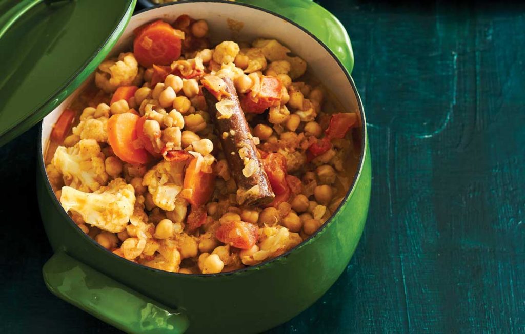 Massaman cauliflower and chickpea curry