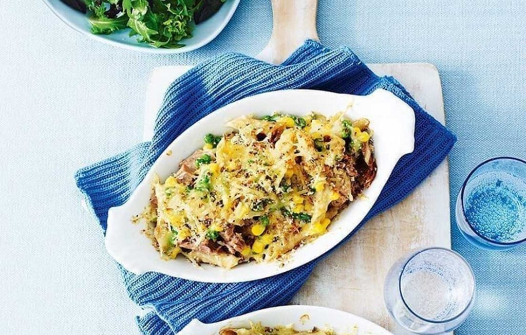 Healthier tuna and sweetcorn pasta Healthier tuna and sweetcorn pasta