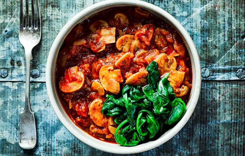 Mushroom and tea bourguignon