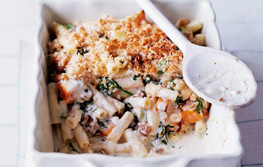 Butternut squash macaroni cheese