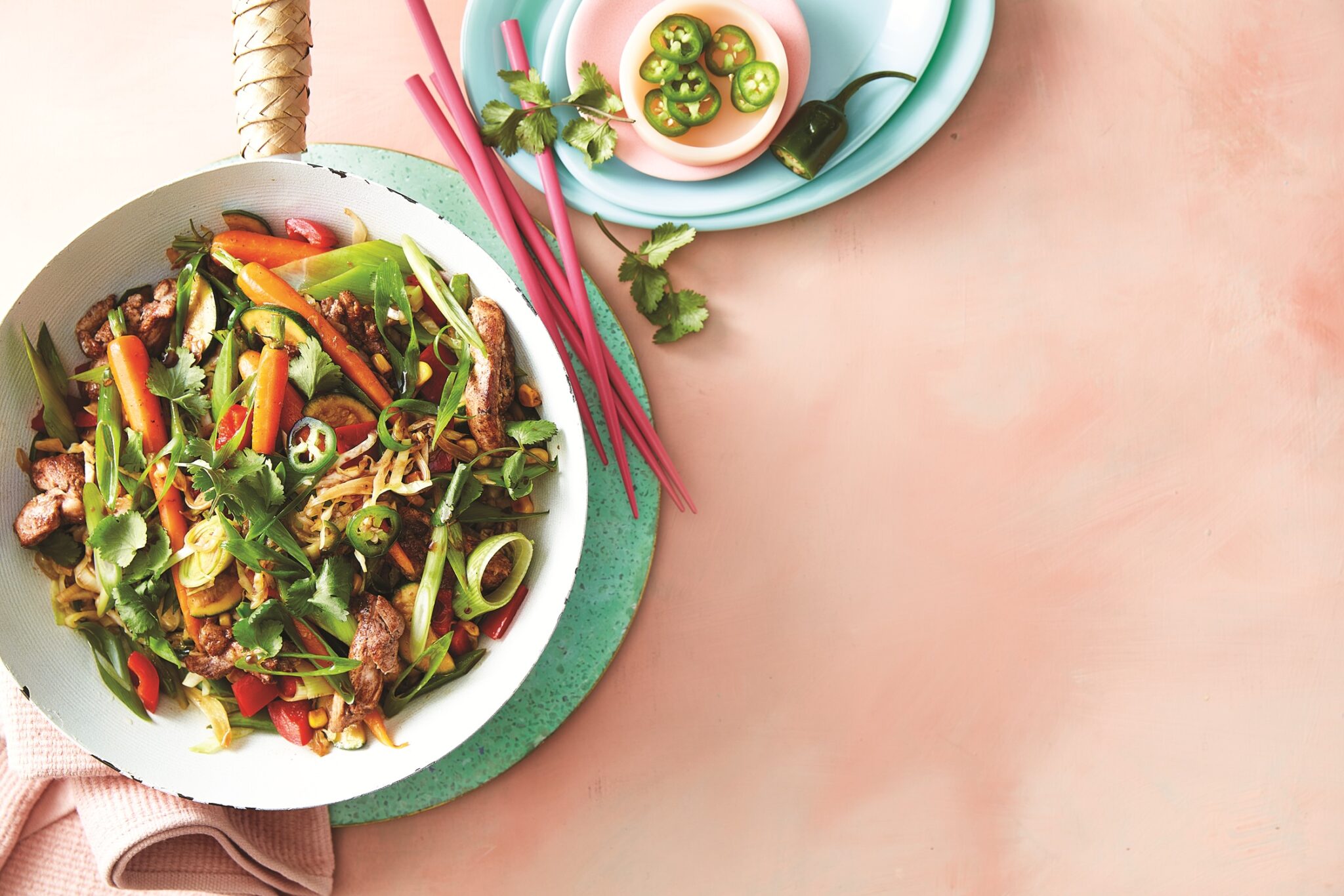 Chicken stir-fry with five-spice sauce