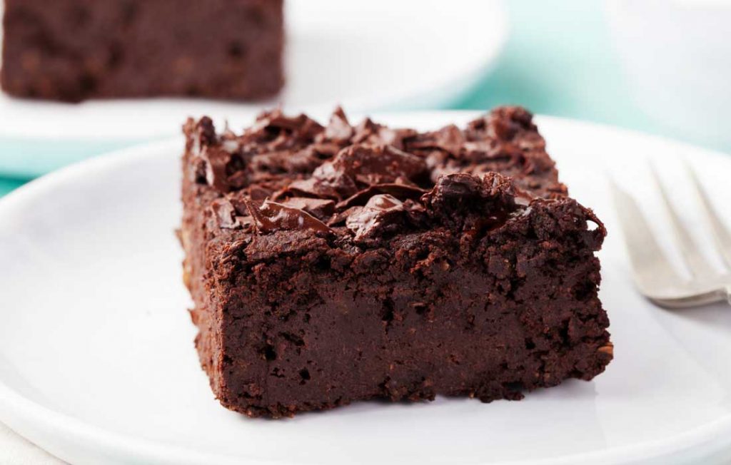 Healthier chocolate brownie