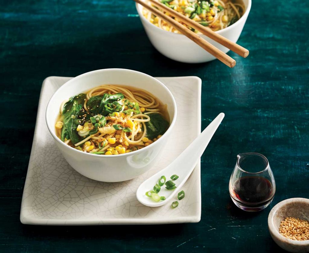 Miso and corn soup with ramen noodles Asian-style-miso-and-corn-soup-with-ramen-noodles