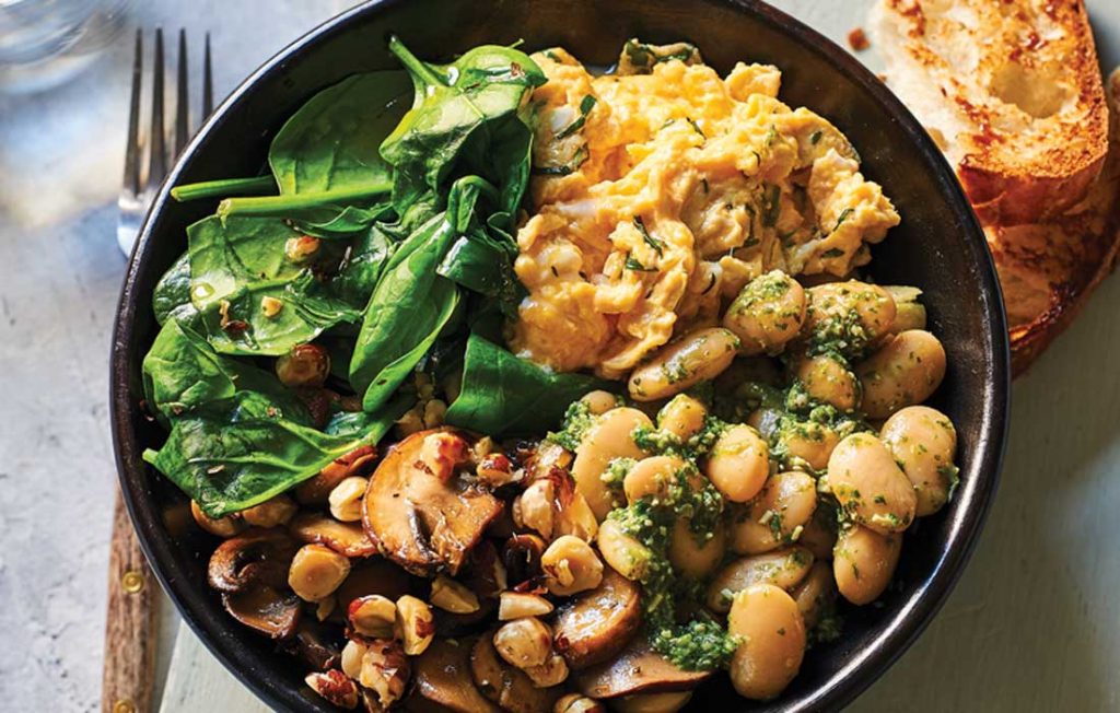 Vegetarian breakfast bowl