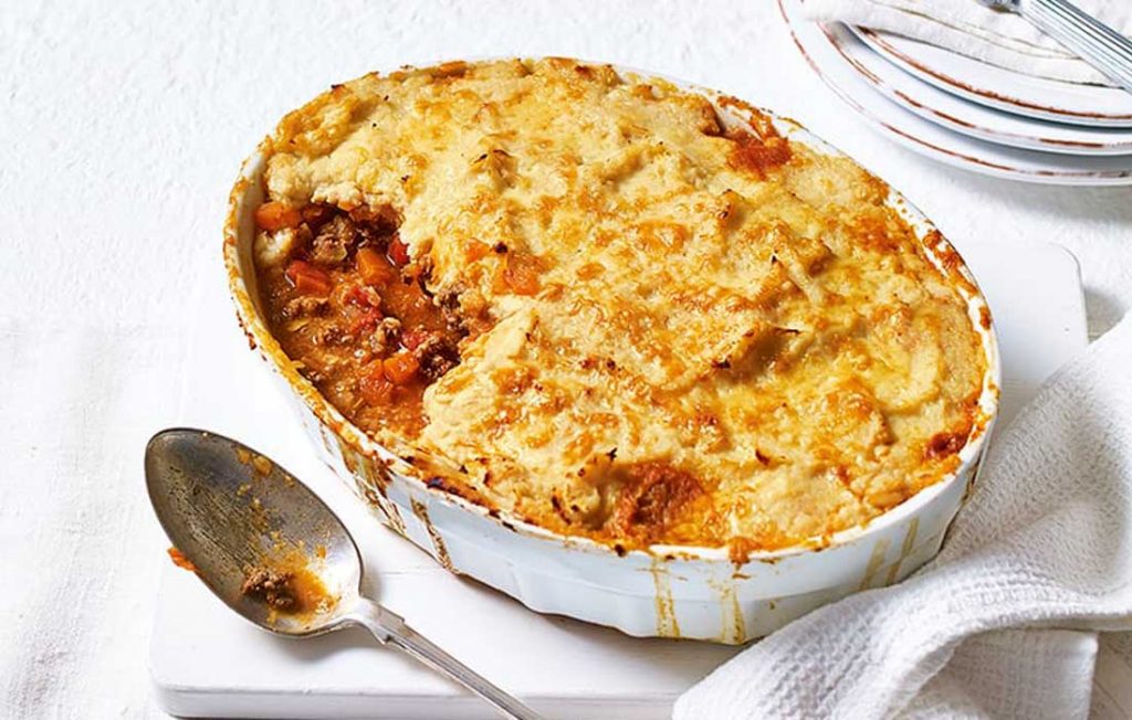 Healthier cottage pie