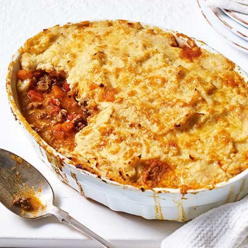 Healthier cottage pie