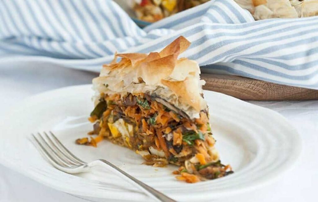 Moroccan filo pie