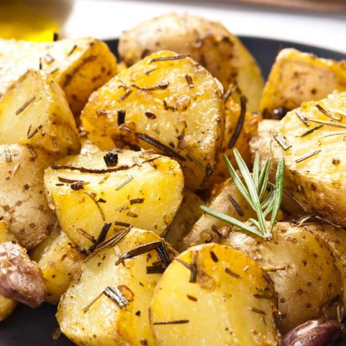 Rosemary and garlic roast potatoes