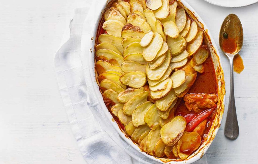 Chicken and vegetable hotpot