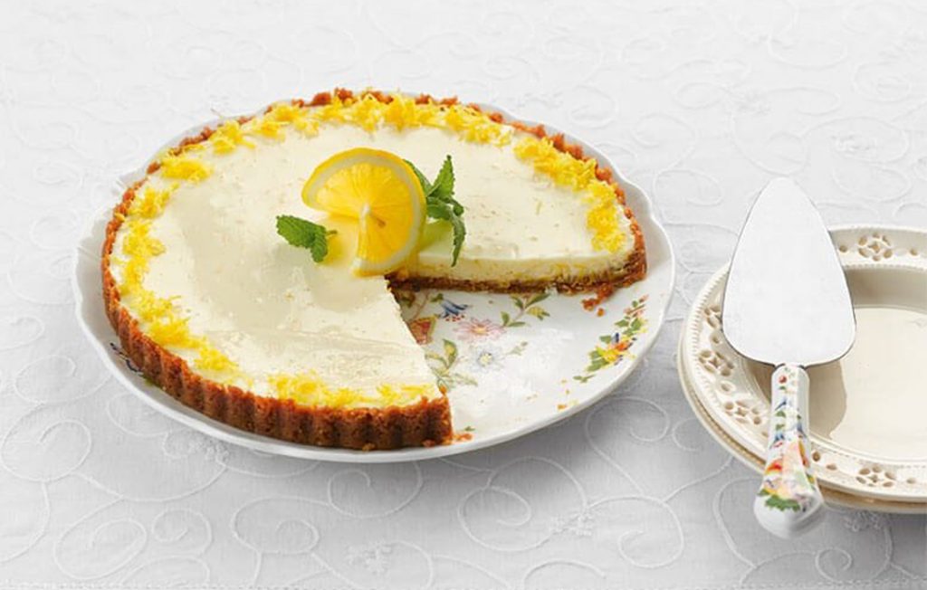 Healthier lemon tart