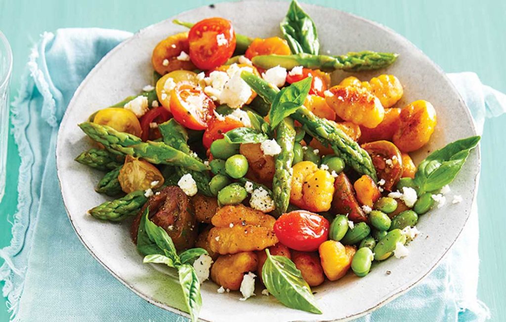 One-pan goat’s cheese and vegetable gnocchi One-pan goat’s cheese and vegetable gnocchi