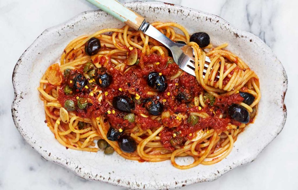 Puttanesca for vegans