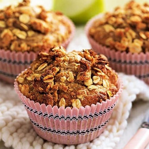 Apple crumble muffins