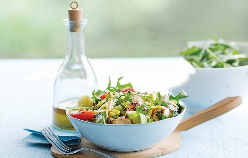 Chicken, corn and avocado salad Chicken, corn and avocado salad