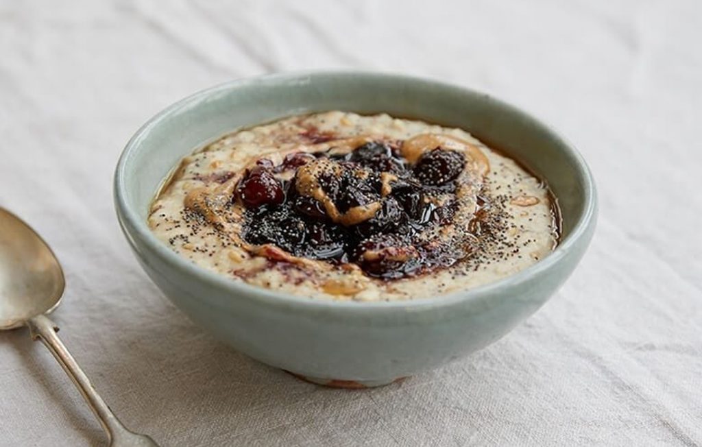 Lemon and vanilla porridge