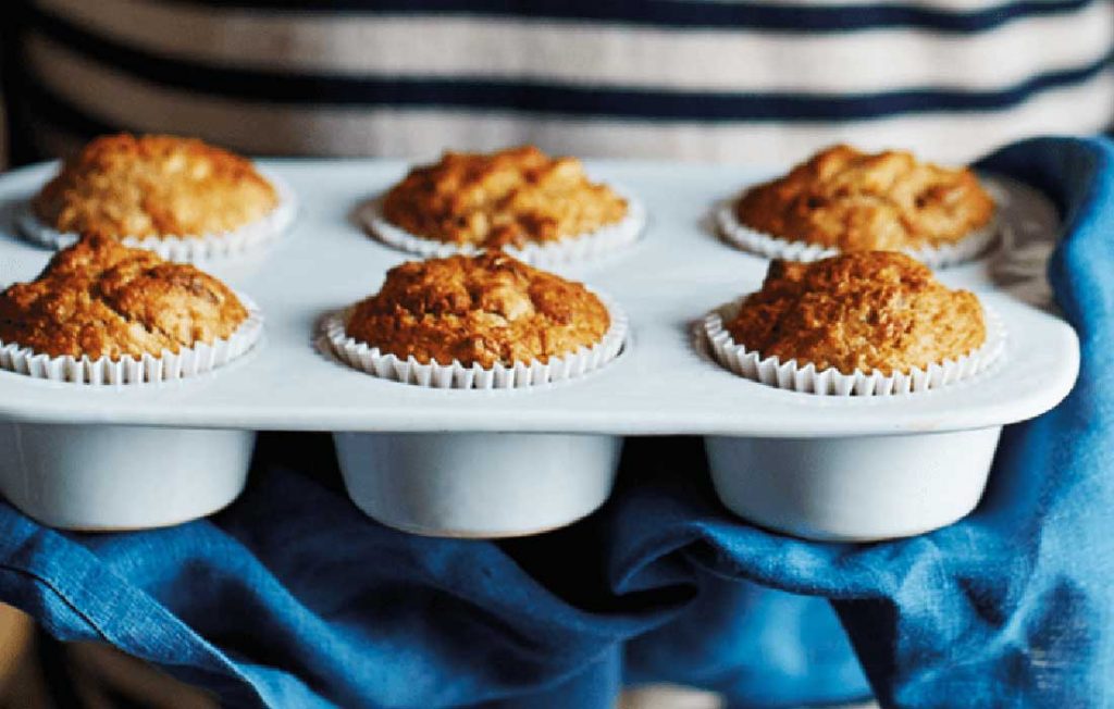 Banana and pecan muffins