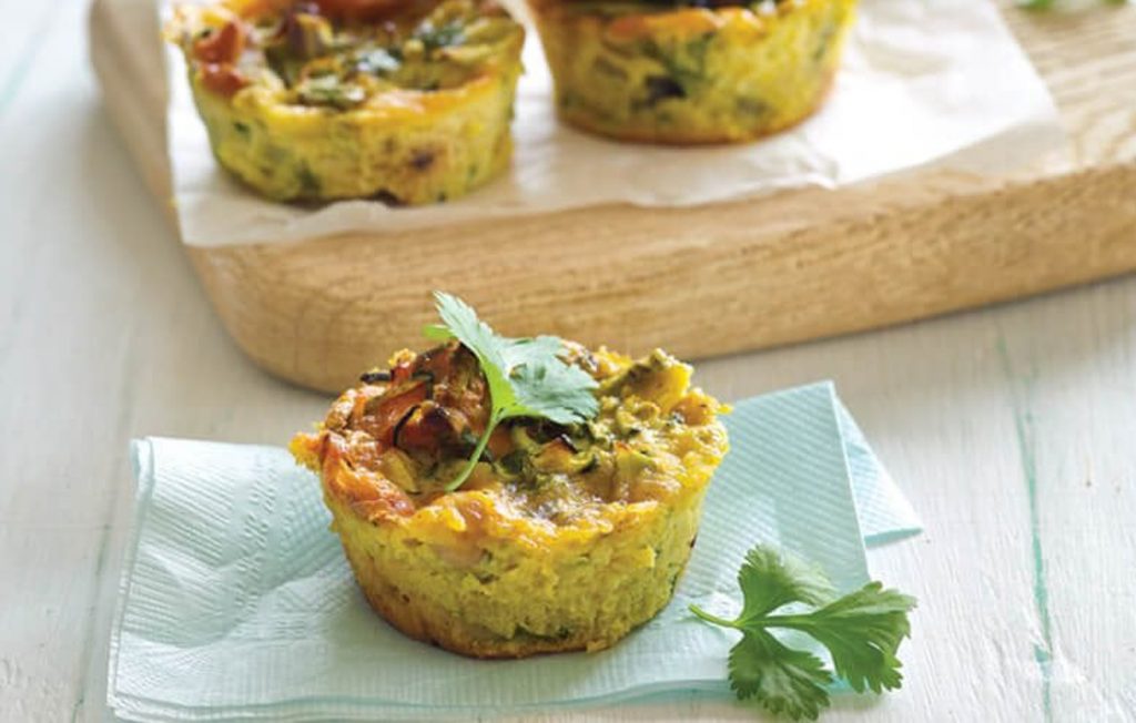 Spiced chickpea bakes
