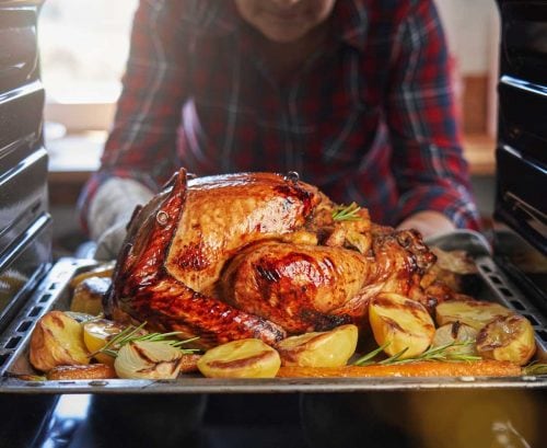 Turkey in the oven