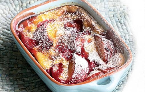 Plum clafoutis