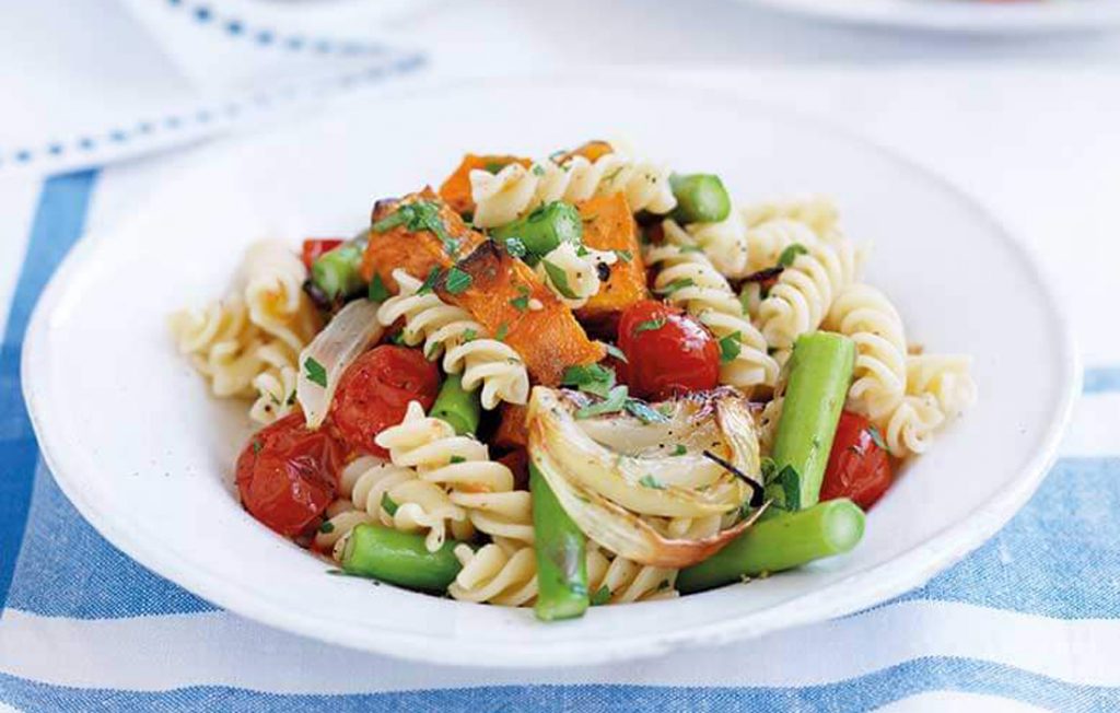 Vegan roast vegetable pasta Vegan roast vegetable pasta
