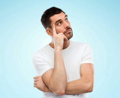 Man wondering