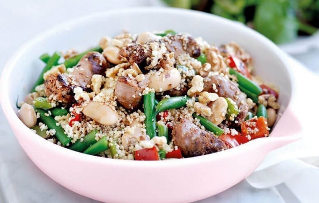 Sausage and couscous salad
