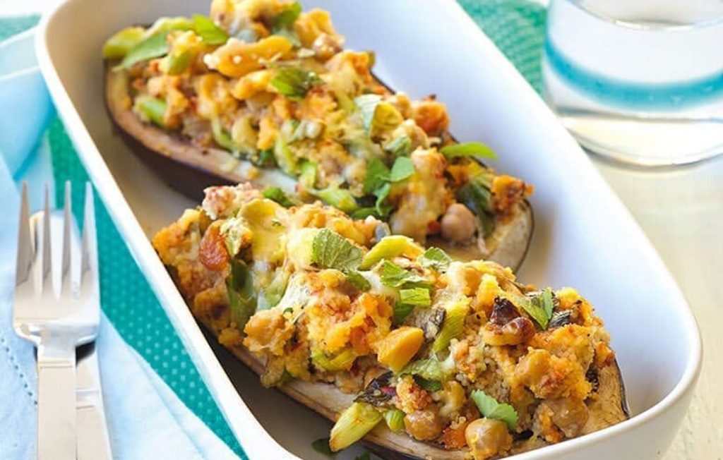 Spicy stuffed eggplant