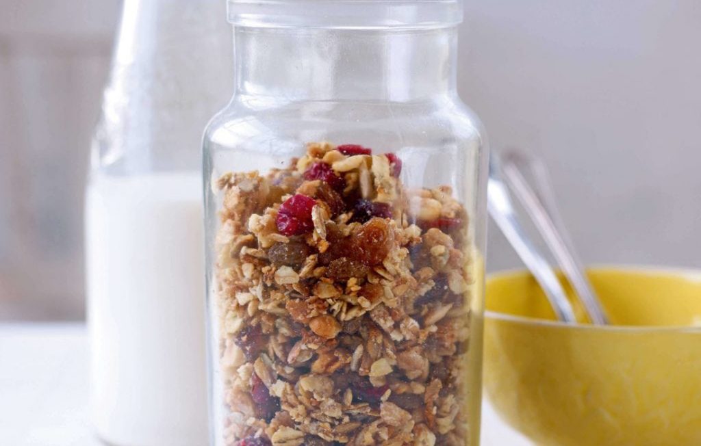 Hazelnut and cranberry granola Hazelnut and cranberry granola