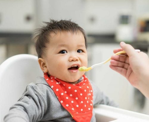 Baby eating