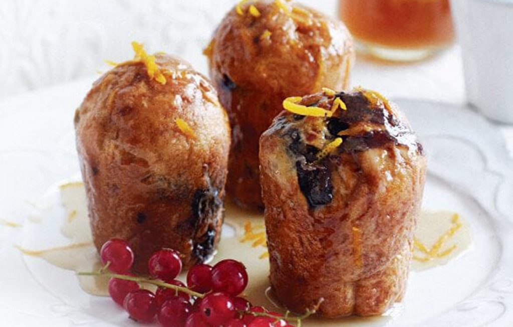 Prune and Armagnac babas