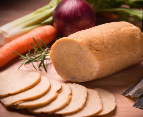 Seitan sliced