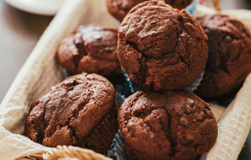 Chocolate and beetroot muffins