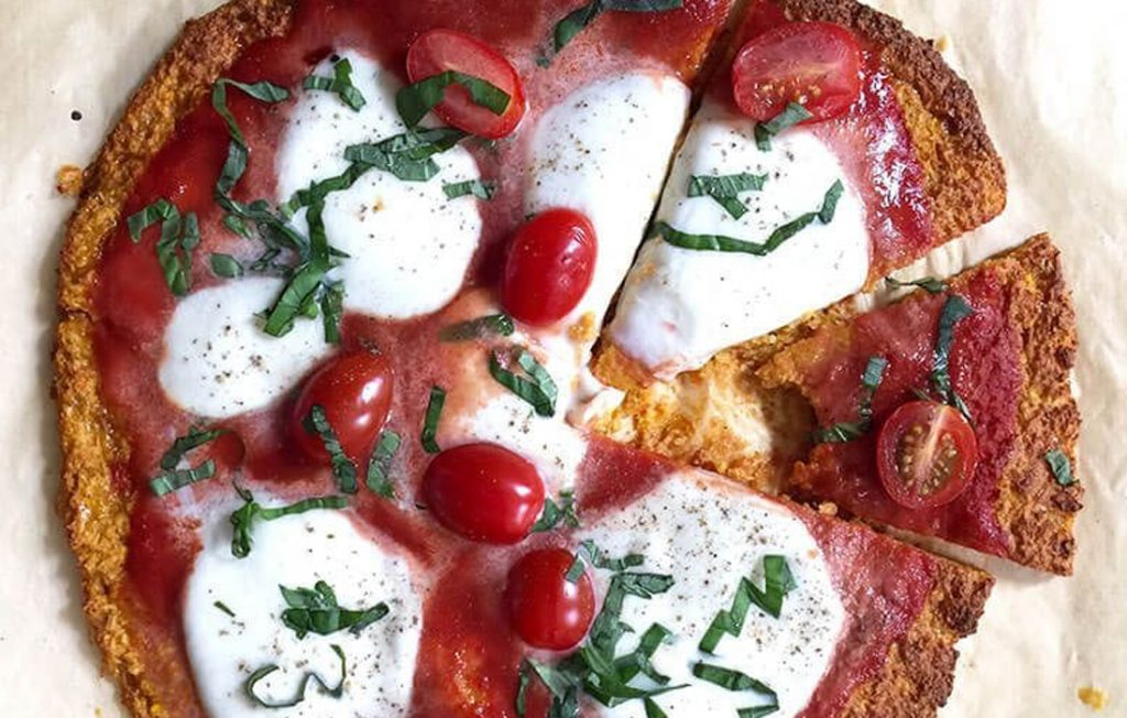 Gluten-free sweet potato pizza base