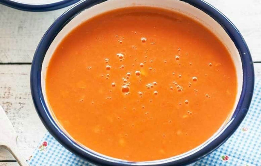 Tomato soup with basil