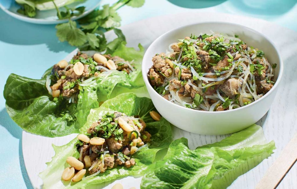 San choy bau with turkey mince