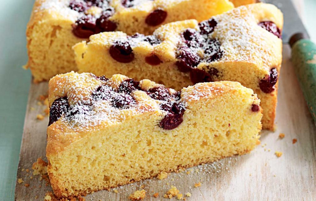 Sour cherry cake