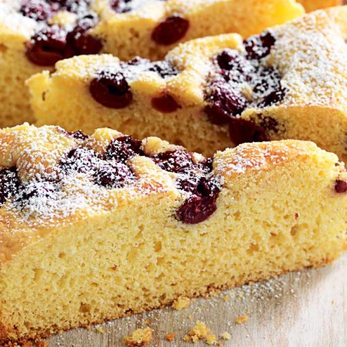 Sour cherry cake