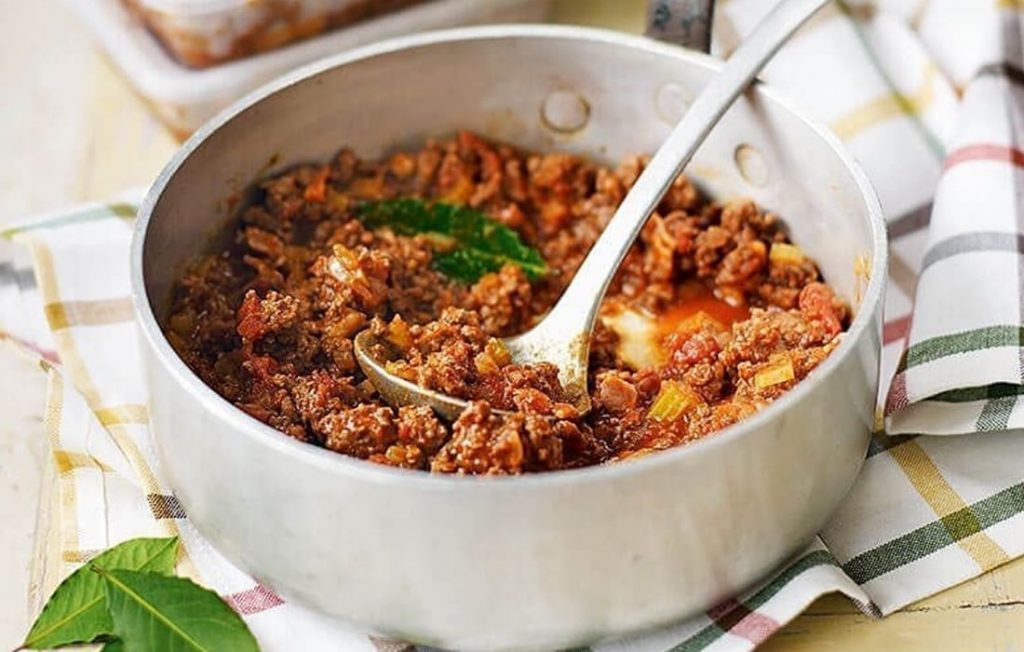 Beef ragù made healthier